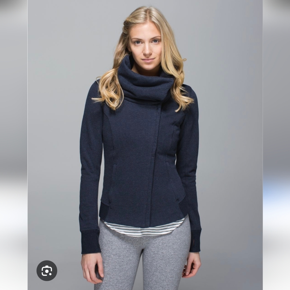 Lululemon Karmacollected Jacket Heathered Inkwell Size 8